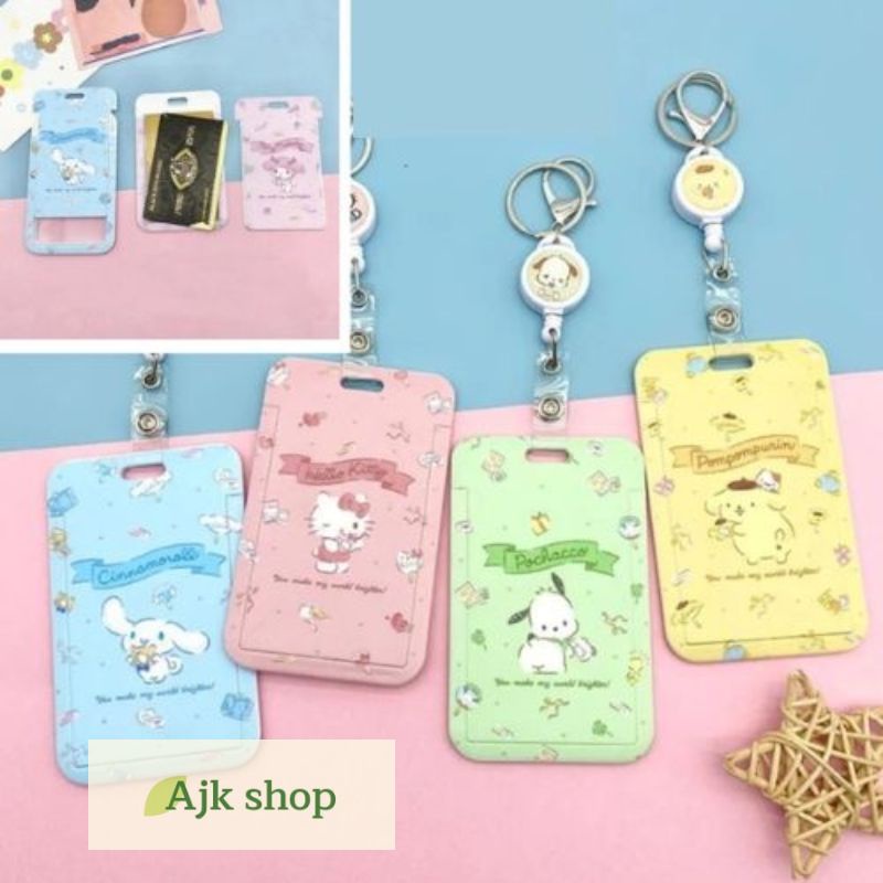 Gantungan Kartu Nama Name Tag Id Card Karakter Lucu