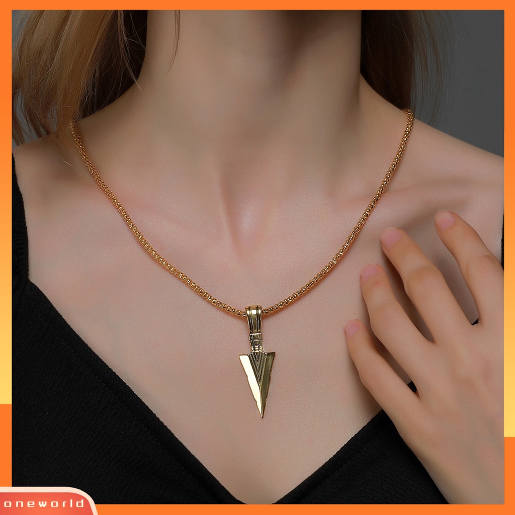 [EONE] Pria Kalung Rantai Tulang Stainless Steel Hip Hop Keren High Gloss Hadiah Fashion Perhiasan Kepala Liontin Sweater Necklace Untuk Harian