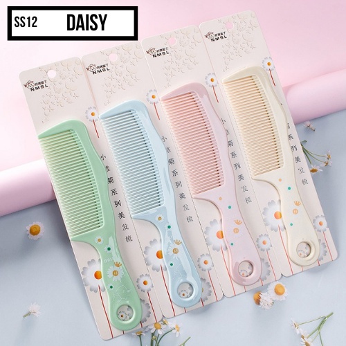 Sisir Rambut Gagang Motif Bunga Puppy Sisir Plastik Premium  Karakter Lucu Anti Kusut