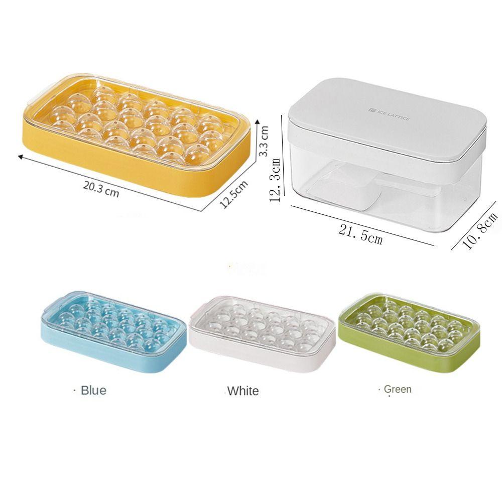 [Elegan] Ice Cube Tray Anggur Reusable Kapasitas Tinggi Dengan Tutup Rumah Tangga Pembuat Es Kotak Penyimpanan Es