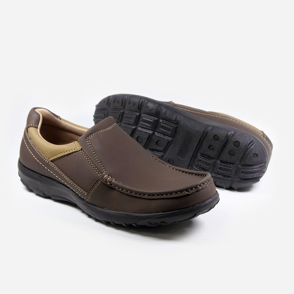 Mascotte CAYDEN | Sepatu Slip On Pria 992.101 [ Hitam dan Cokelat ]RAMAYANA JAKTIM