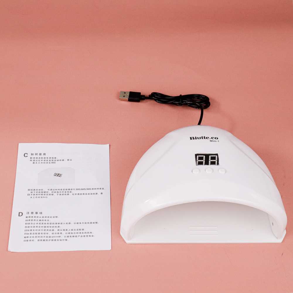 Biutte.co Pengering Kutek Kuku UV LED Nail Dryer 36W - Mini-1