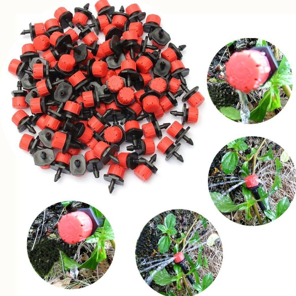 [Elegan] Dripper Miniatur 100 Pcs Dilepas Irigasi Aksesoris Pohon Buah Nozzle Penyiraman Yang Dapat Disesuaikan