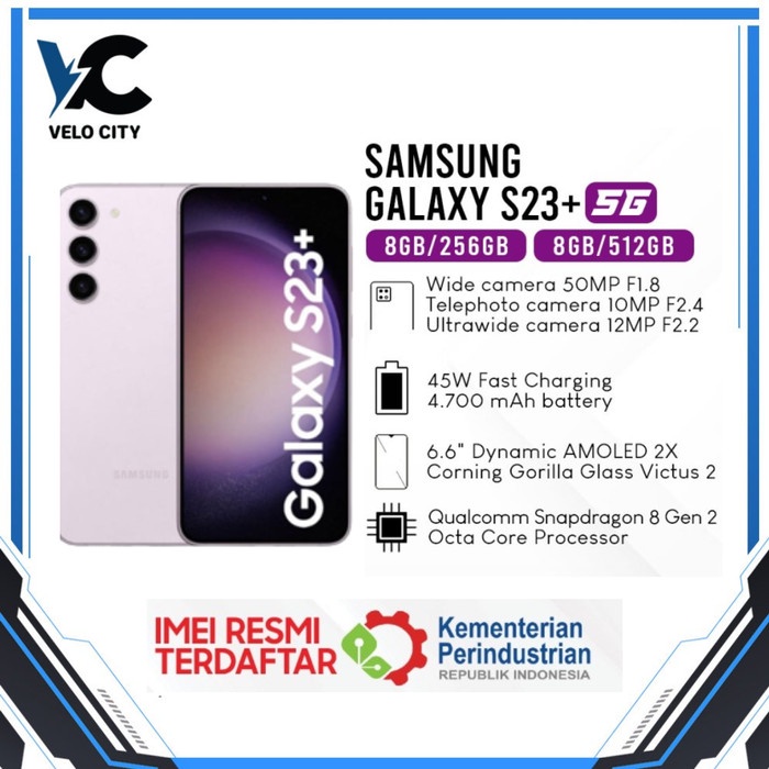 Samsung S23+ S23 Plus 5G 8/256GB | 8/512GB - Garansi SEIN