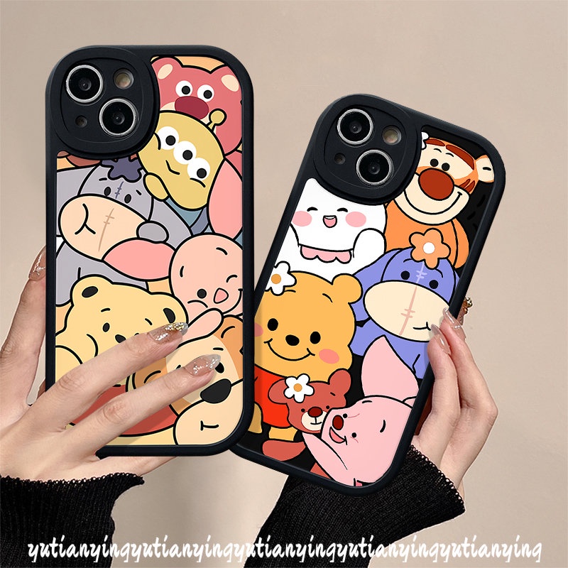 Cute Disney Winnie The Pooh Lotso Casing For Infinix Hot 11s 11 10T 10s 10 Lite Note 8 Hot 10 10s 11 11s 10T 9 Play Smart 6 5 Cartoon Soft Tpu Back Case