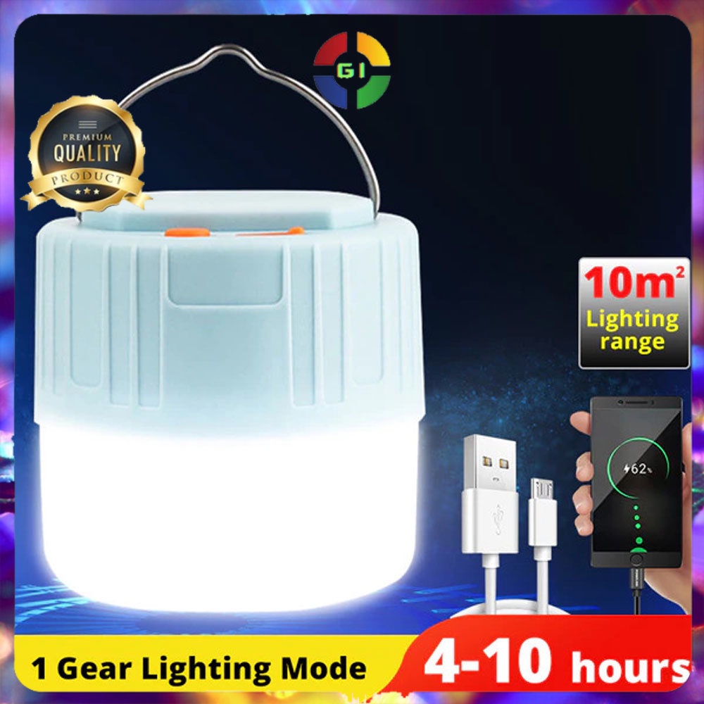 Senter Lampu Lentera Camping Lantern Rechargeable 5 W White