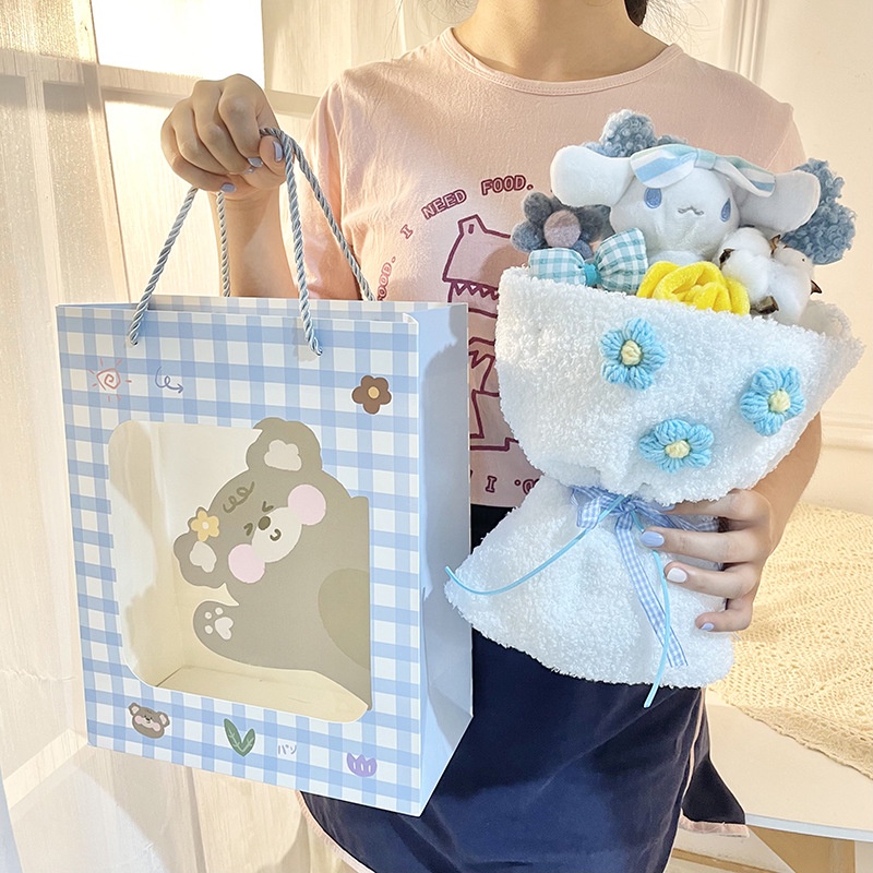 Buket Boneka Kartun cinnamoroll stuffed bear flower Hadiah Ulang Tahun Hari Valentine