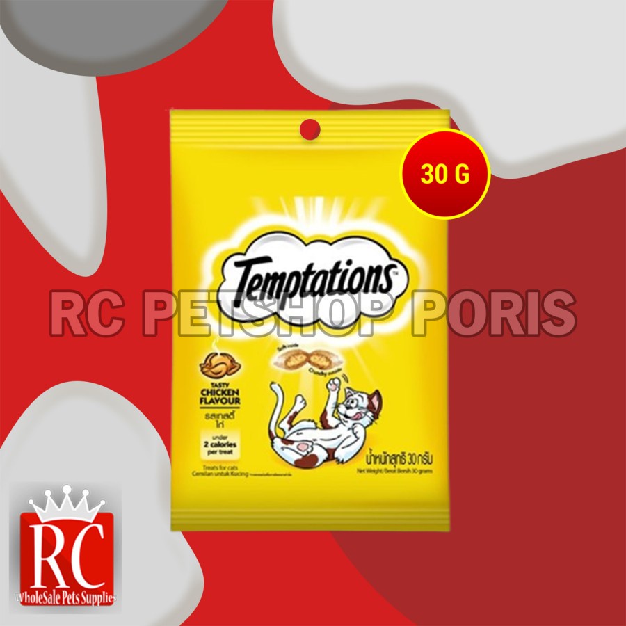 Temptation bites Snack Cemilan Kucing 30 gram All Varian - CHICKEN