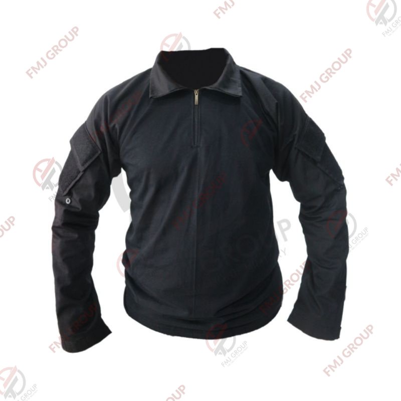 Kaos BDU Hitam / Combat Shirt Hitam Kaos Taktikal Shirt Lengan Panjang