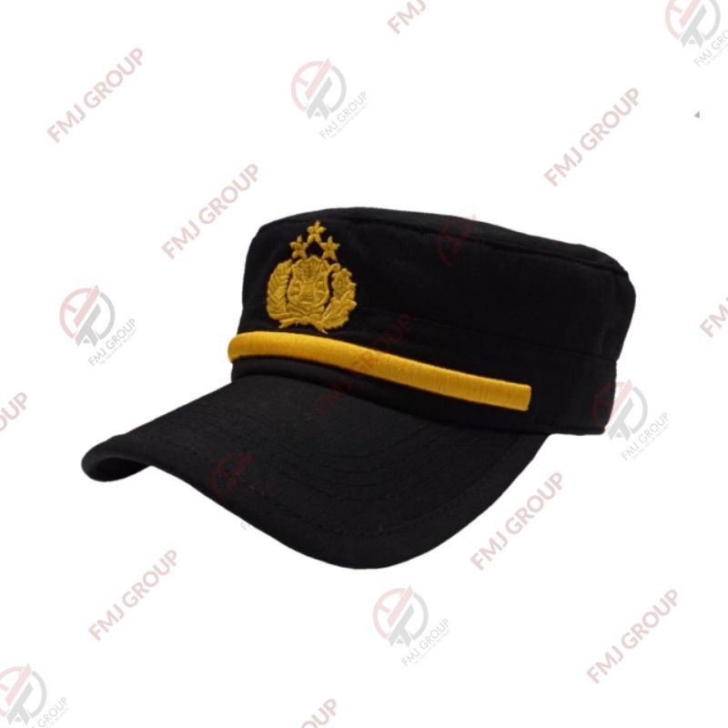 Topi Komando Pama Polri Ripstop Coklat Kopi