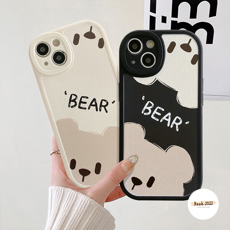 Couple Phone Cover Untuk Infinix Smart 6 5panas11main 9 10 Bermain Hot 10s 10T 11s Infinix Note8Panas10 Lite Kartun Beruang Indah Lembut Tpu Pelindung Kamera Pasangan Lucu Back Case