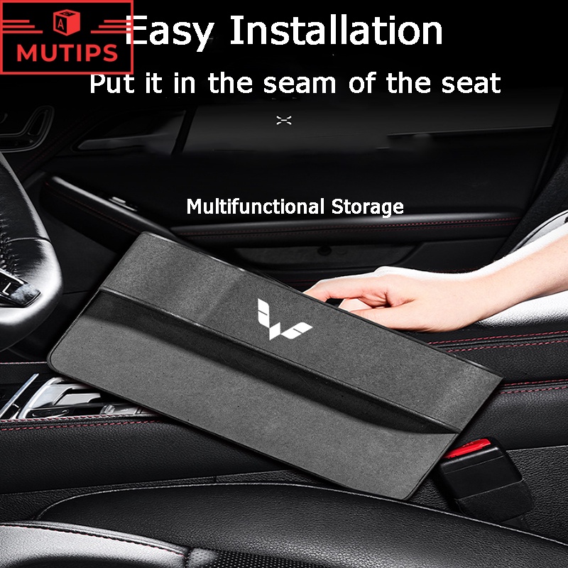 Wuling Kotak Penyimpanan Kursi Mobil Side Gap Slit Pocket Multifungsi Phone Cup Holder Organizer Untuk Confero Cortez Almaz Confero s