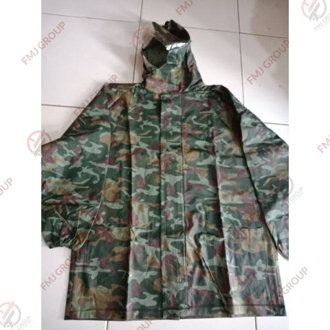 Jas hujan setelan / Setelan Jas hujan baju celana grc loreng army