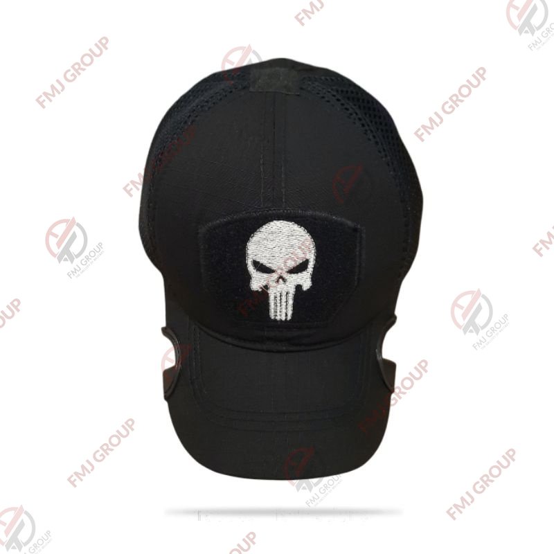 Topi Coak Tactical Punisher Premium  Topi Tactical Punisher Baseball Cap  Topi Baseball Coak Punisher Topi Sepeda - Hitam