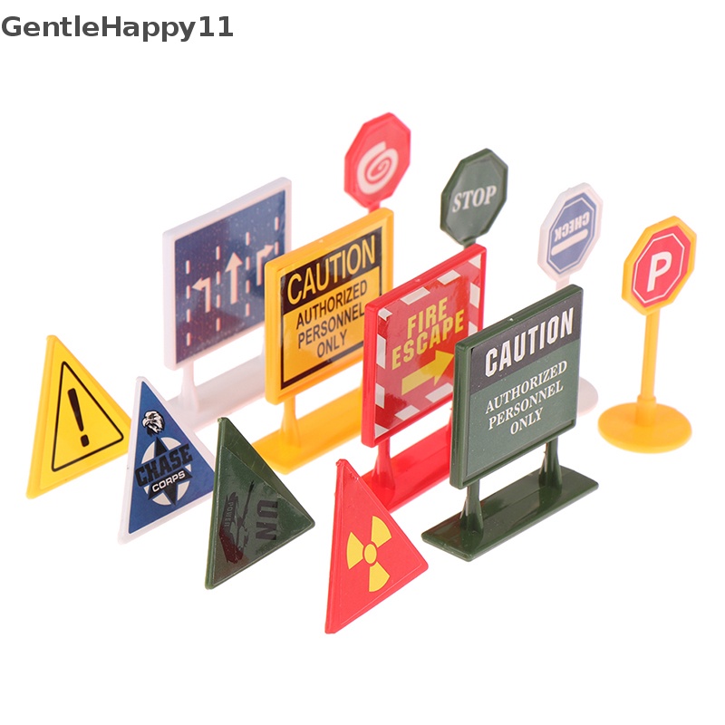 Gentlehappy 8buah Tanda Lalu Lintas Anak Kid Mainan Edukasi Anak Untuk Lalu Lintas Mobil Hadiah id