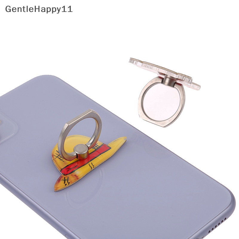 Gentlehappy One Piece Luffy Chopper Finger Ring Acryli Tempat Handphone Phone Ring Stand id