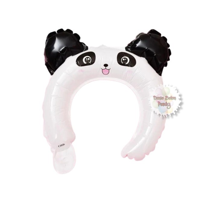 Balon Foil Bando Karakter Animal / Headband Balloon / Balon Bandana