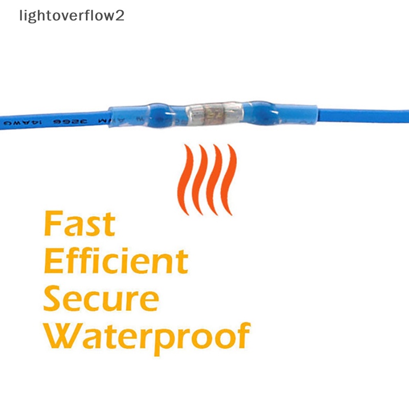 [lightoverflow2] 800pcs Konektor Kawat Segel Solder Kit Heat Shrink Butt Terminal Kawat Listrik [ID]