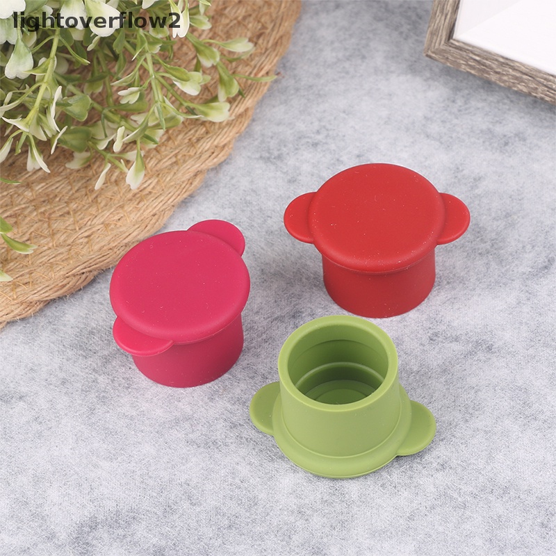 [lightoverflow2] 2pcs Reusable Silicone Leak Proof Wine Stopper Champagne Bottle Sealer Tutup Gabus [ID]
