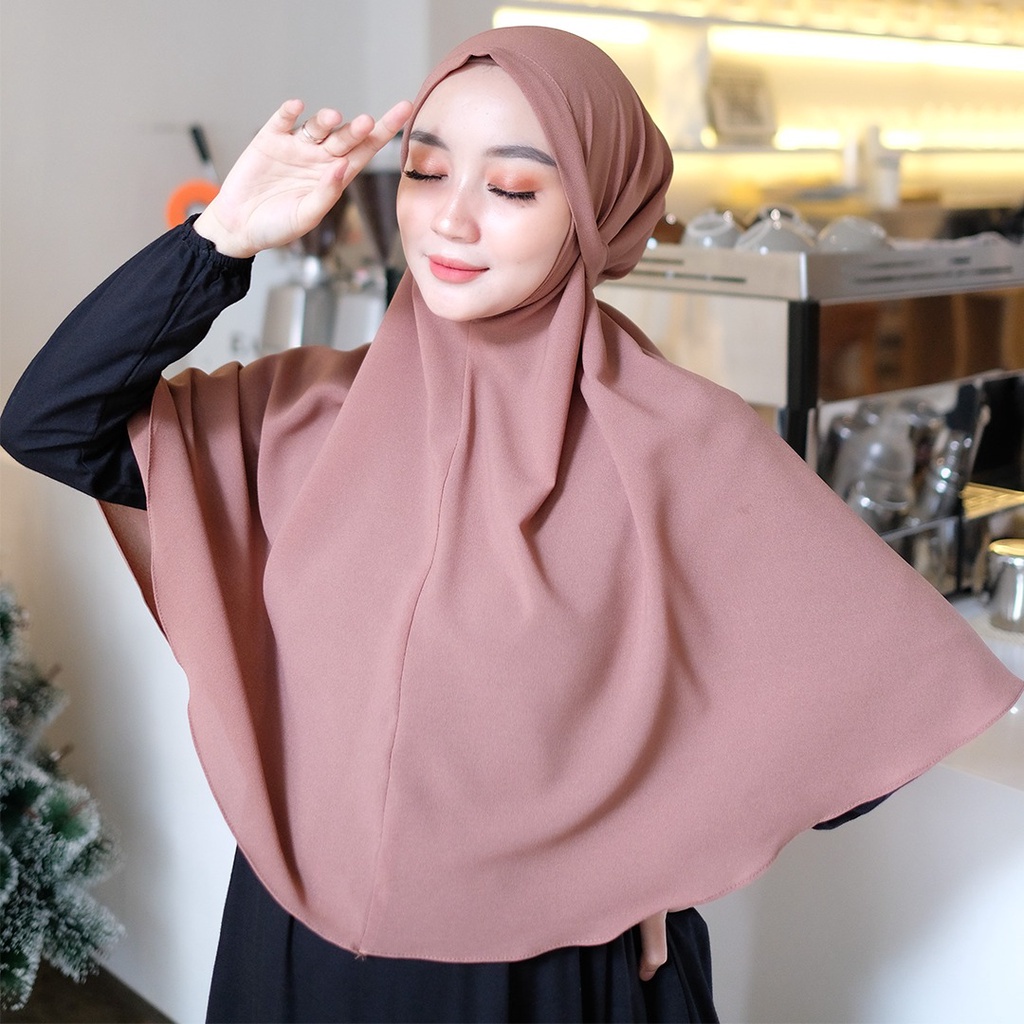 Hasna Bergo l Instant Baiti Bergo Polos Premium l Jilbab Instan VH1