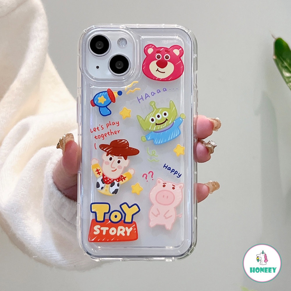 IPHONE Case Karakter Toy Story Kartun Untuk Iphone13 12 11 Pro Max 14 Pro Max Plus X XR Xs6 7 8 Plus G Soft Clear Back Cover