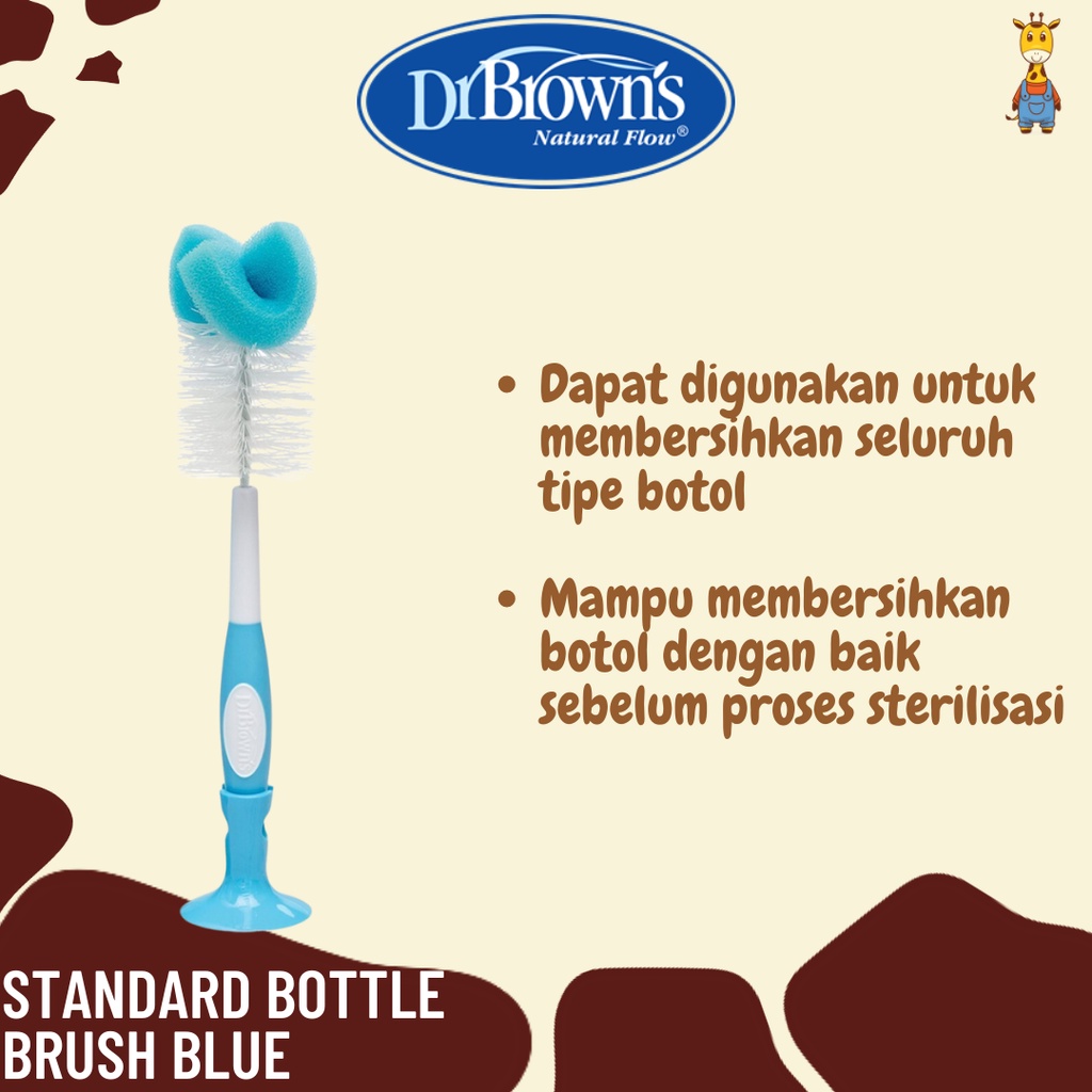 Dr. Brown's Standard Bottle Brush Blue / Sikat botol - 700