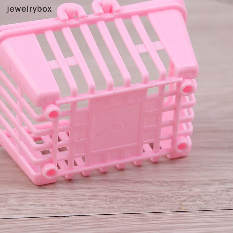 [jewelrybox] Miniatur Rumah Boneka Keranjang Belanja Pretend Play Mainan furniture Butik