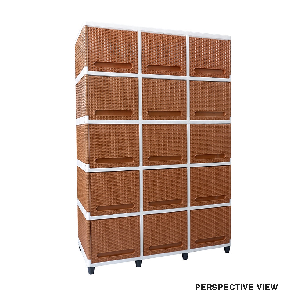 LEMARI PAKAIAN PLASTIK CLUB FLIP TRIPLE 5 SUSUN LEMARI PLASTIK SERBAGUNA CABINET LACI MINIMALIS