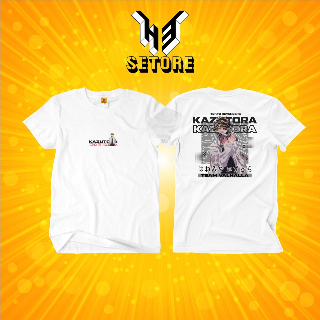 Kaos TOKYO REVENGERS TEAM VALHALLA KAZUTORA HANEMIYA Kaos Anime