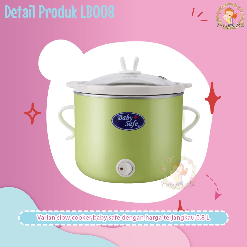 Baby Safe Slow Cooker MPASI Digtal Peralatan Makan Bayi Praktis Hampers Kado Lahiran By Mallpompaasi