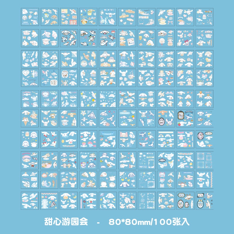 (100 LBR) STIKER SANRIO WATERPROOF AESTHETIC /STICKER CINNAMOROLL KUROMI MELODY