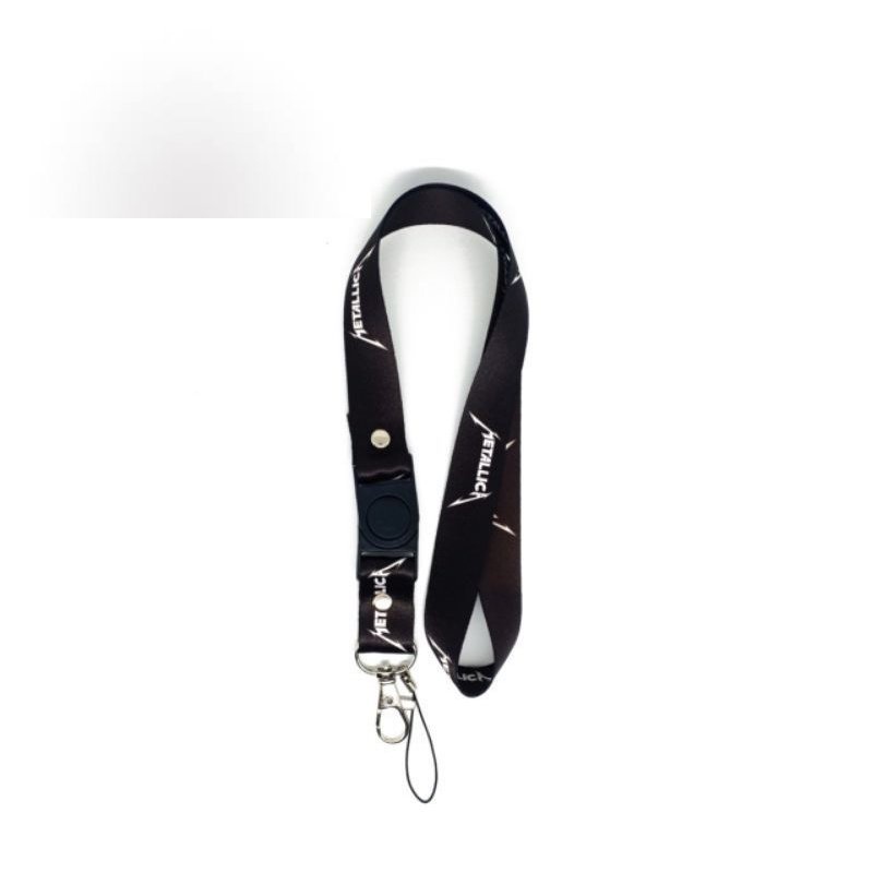 

TALI LANYARD METALLICA / GANTUNGAN KUNCI BAND / GANTUNGAN ID CARD / GANTUNGAN VAPE / NAME TAG