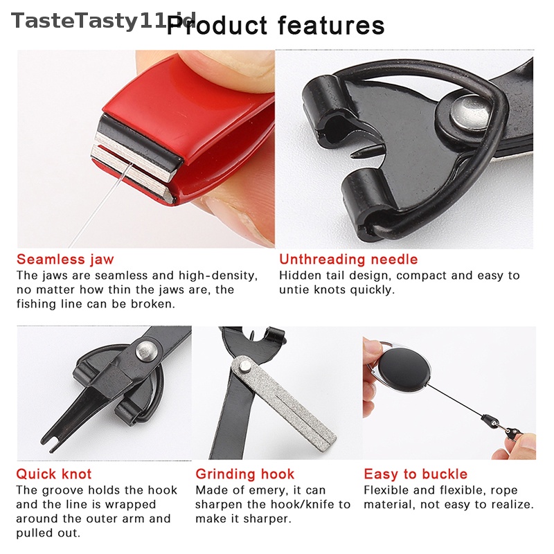 Tastetasty Memancing Quick Knot Tool Nail Knotter Tying Line Cutter Clipper Nipper Retraktor Tackle Aksesoris.