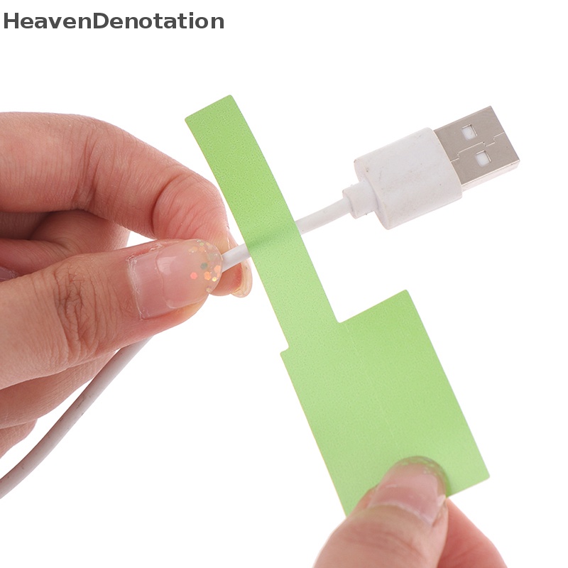 [HeavenDenotation] 30pcs/lembar Stiker Kabel Perekat Diri Tahan Air Identifikasi Tag Warna-Warni HDV