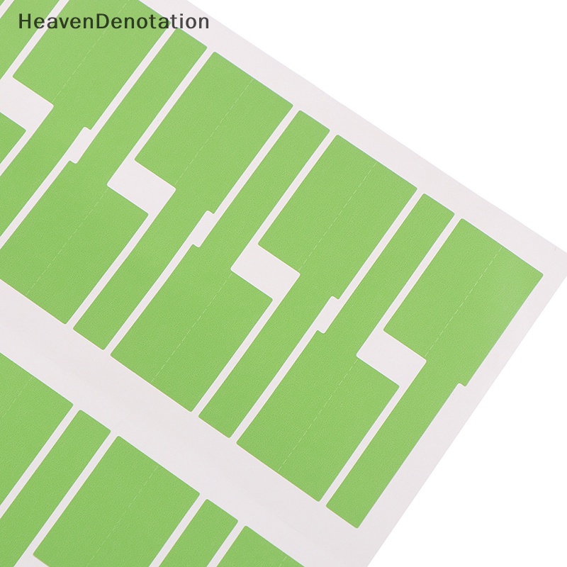 [HeavenDenotation] 30pcs/lembar Stiker Kabel Perekat Diri Tahan Air Identifikasi Tag Warna-Warni HDV