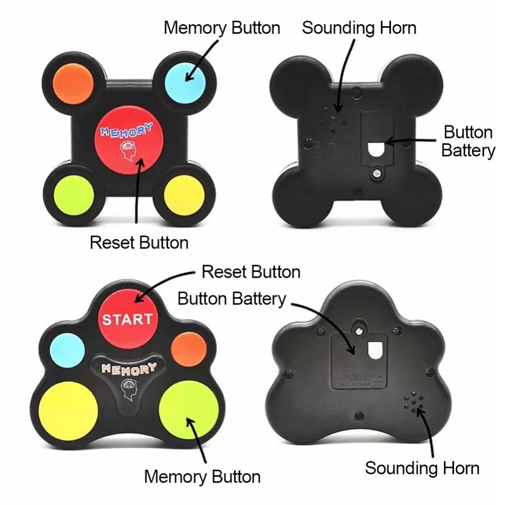 Timekey Kreatif Memory Training Games Konsol Elektronik Memory Latihan Game Mesin Puzzle Anak Permainan Interaktif Montessori Mainan G3H6