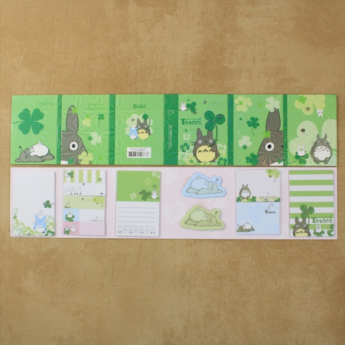 

[READY] Stick Note/ Memo Melody dan Totoro Lipat 6 - Totoro Hijau