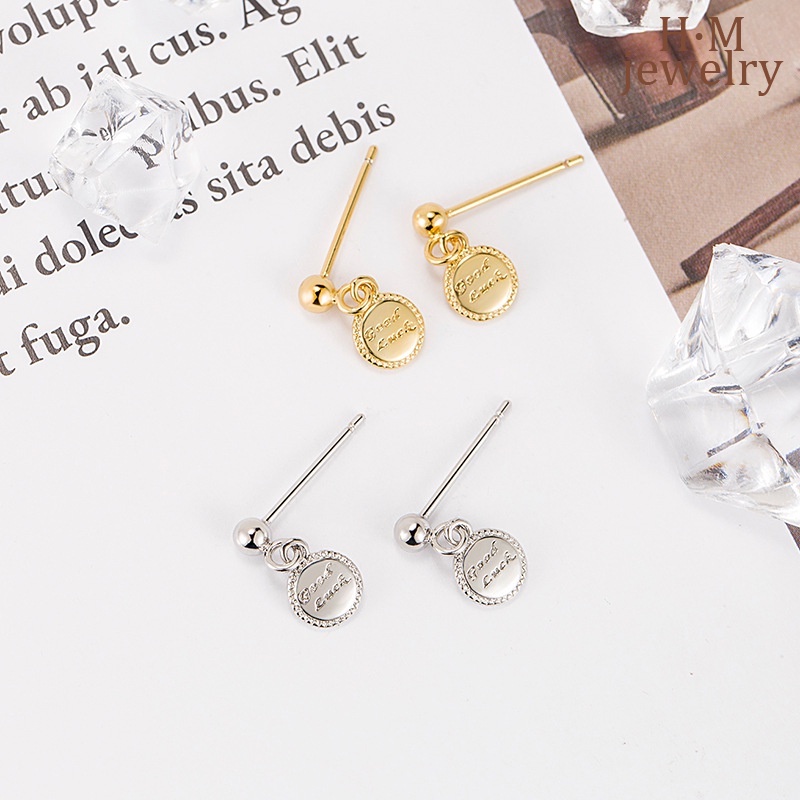 S925 Perak Good Luck Stud Earrings High Sense 2023an Anting Temperamen Mewah Ringan Baru