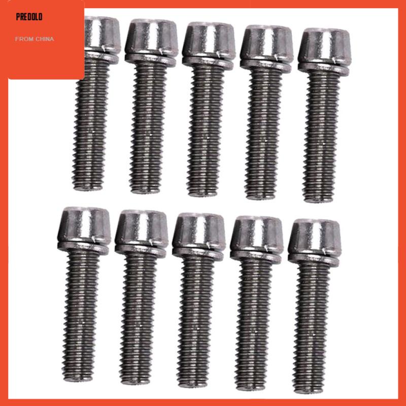 [Predolo] 10pcs Baut Sekrup Batang Sepeda M5/M6x20mm Road Mountain Bike Bolt M5