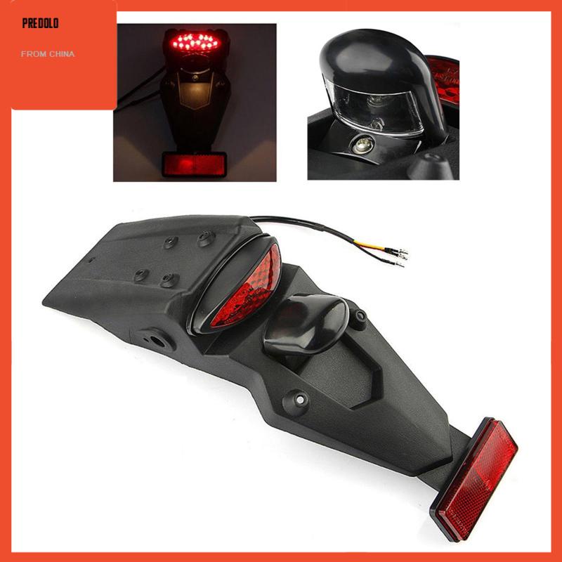 [Predolo] Mudguard Belakang Sepeda Motor Sepeda LED Rem Tail Light Super Terang