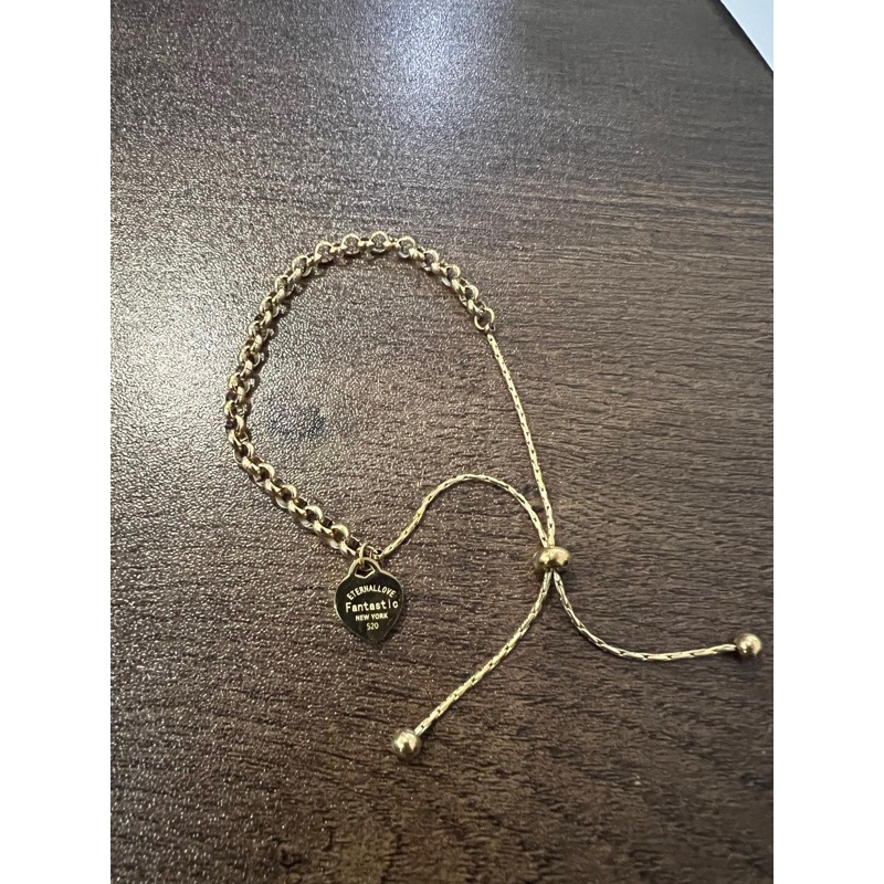 Gelang serut love fantastic ny titanium stainless steel 316L anti karat harga grosir bisa bayar di tempat cod