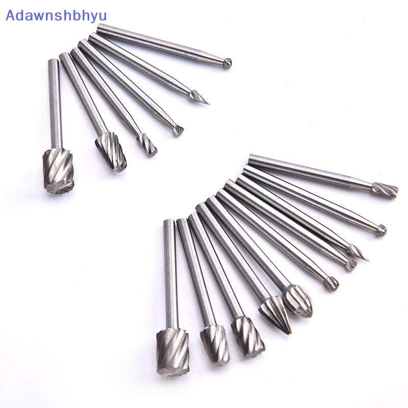 Adhyu Mata Bor Kerja Kayu High Speed Rotary Files Mini Bulat HSS Burr Set Wood ID