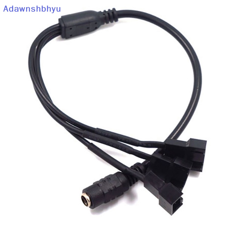 Adhyu 5.5 * 2.1 mm Female 1sampai3 12V 4Pin PWM Fan Adapter Kabel Konektor Power Supply ID