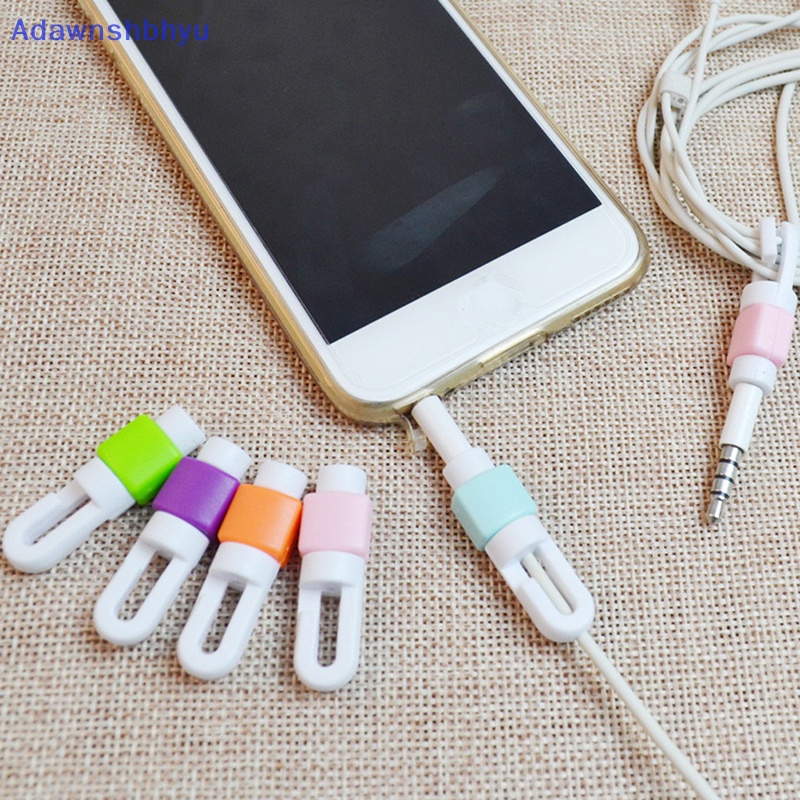 Adhyu 5pcs Pelindung Penutup Penghemat Untuk Ponsel Pintar Petir USB Charger Kabel Cord ID