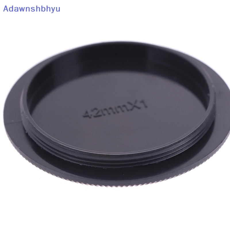 Adhyu 5Pcs Kamera Digital M42 42mm Screw Mount Rear Lens Body Cap Cover Plastik Hitam ID