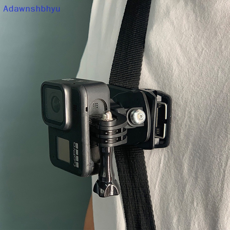 Adhyu Helm Motor Chin Stand Mount Untuk GoPro Action Sports Camera Adapter Helmet Mount Adapter 360penjepit Adjustable Holder Aksesori Kamera Motor ID
