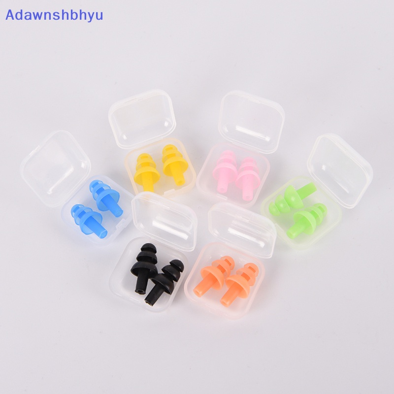 Adhyu Penyumbat Telinga Silikon Lembut Reusable Ear Plugs Sleep Swimming Work Noise reduction ID