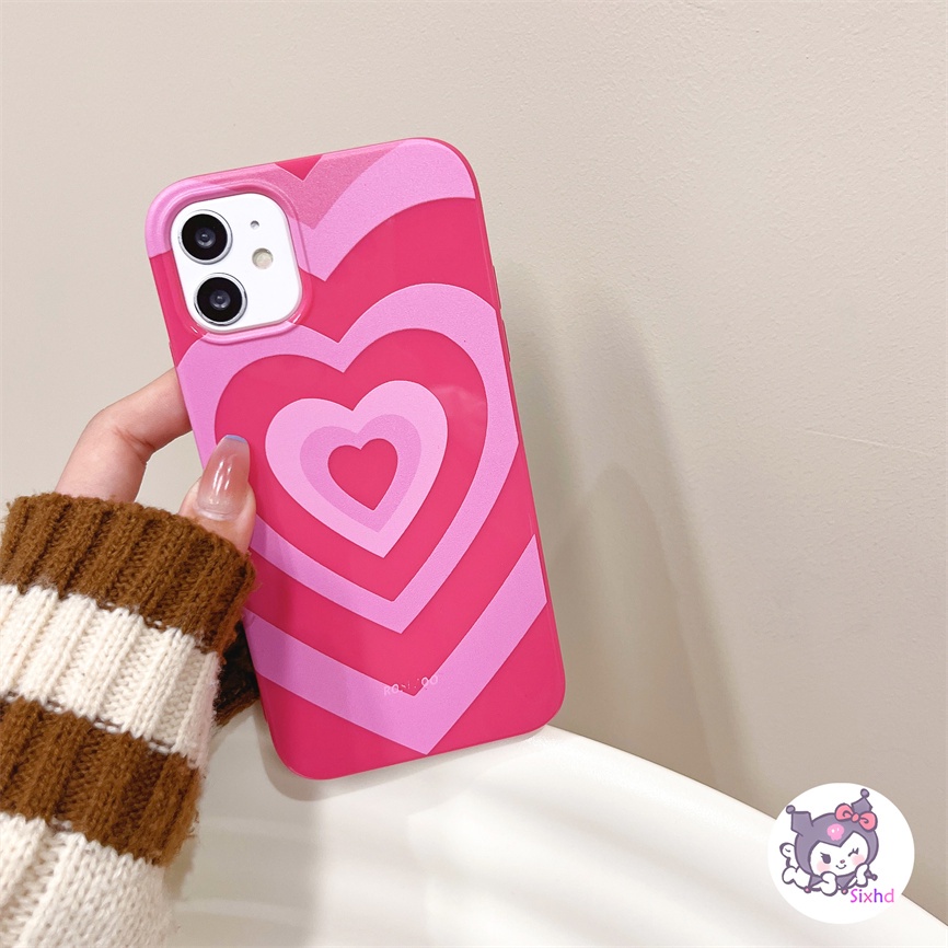 IPHONE Kompatibel Untuk Iphone14 13 12 11 Pro Max SE 2020 X Xr Xs Max8 7 6Plus Permen Casing Cinta Hati Silikon Casing Ponsel Lembut Anti Jatuh Pelindung TPU Cover XJJJJ