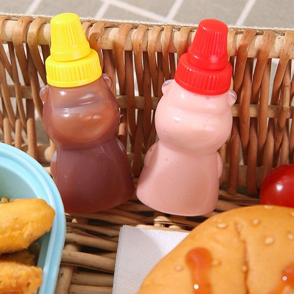 R-FLOWER 8pcs Botol Saus Botol Beruang Tomat Tetap Segar Nyaman