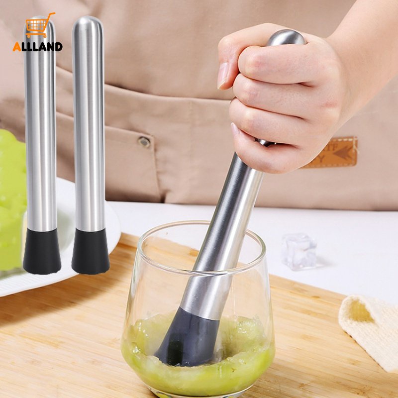 Ice Bar Penghancur Stainless Steel Kualitas Tinggi/Stik Crush Mint Lemon DIY Untuk Pencampuran Cocktail Muddler